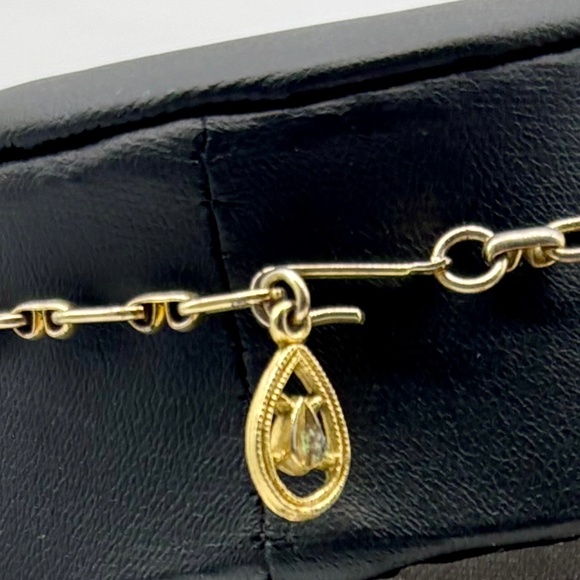 Vintage Lucite Peach & Tan Hanging Elements Gold-Tone Necklace Matching Bracelet - Picture 6 of 11